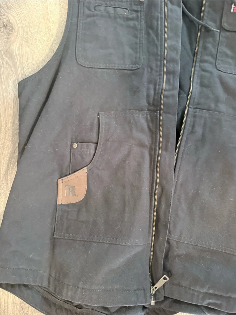 Wrangler Black Hooded Work Vest